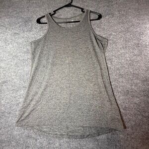 C9 Champion Womens Heather Gray Active Tank Top Large KS253-GRX Scoop Stretch